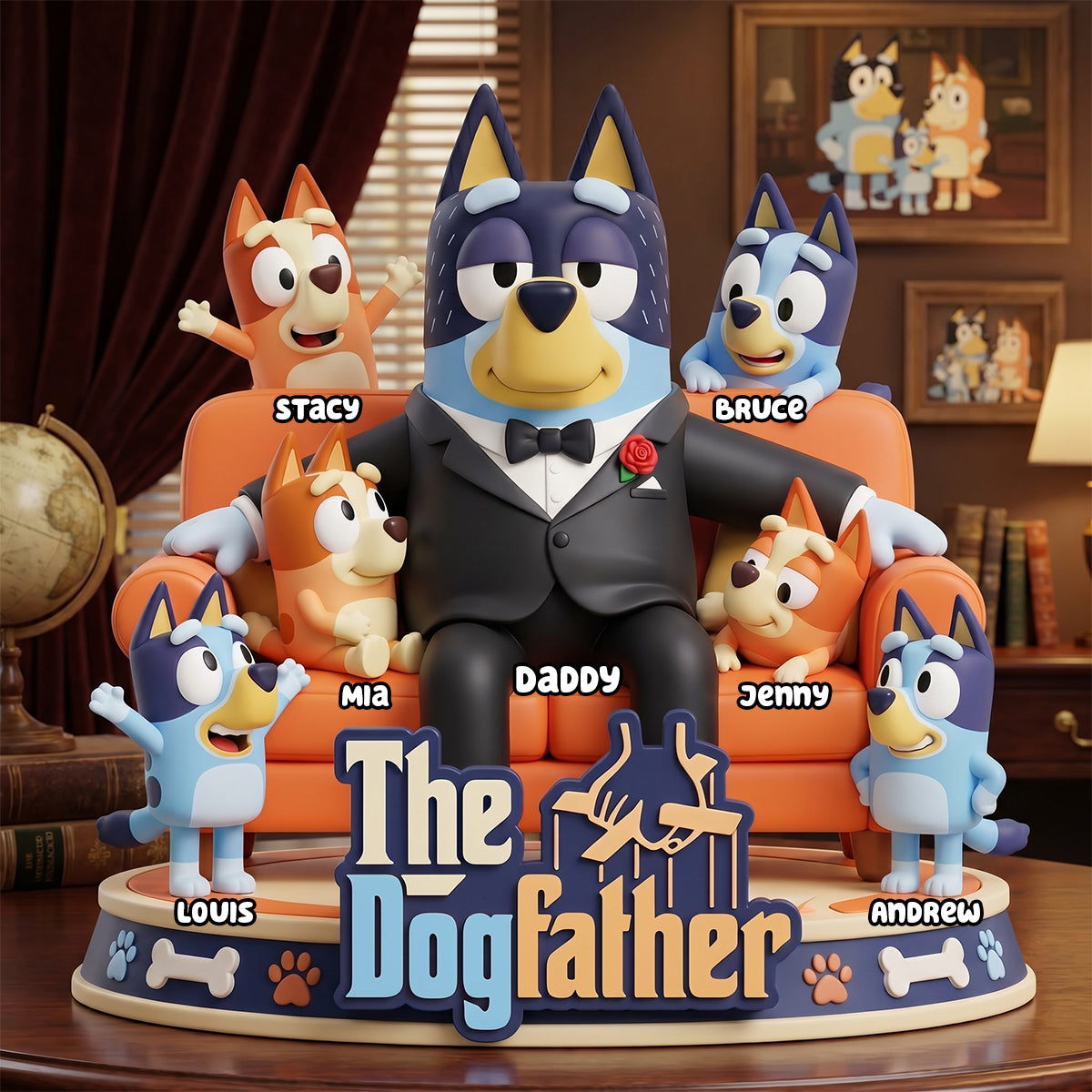 Puppy Boss Acrylic Plaque - Personalized Gifts For Dad 01hudh180526-Homacus