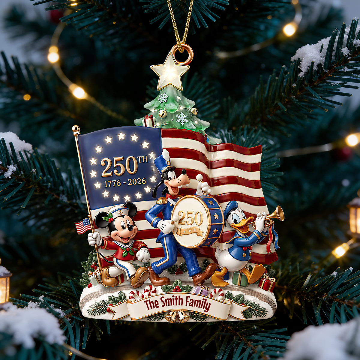 American Pride Edition Christmas Ornament - Personalized Gifts For Patriots 07PADT021026-Homacus