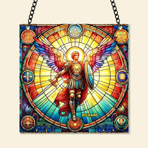 Personalized Gifts For Christmas Suncatcher Ornament 61ACQN240824 Angel Heaven-Homacus