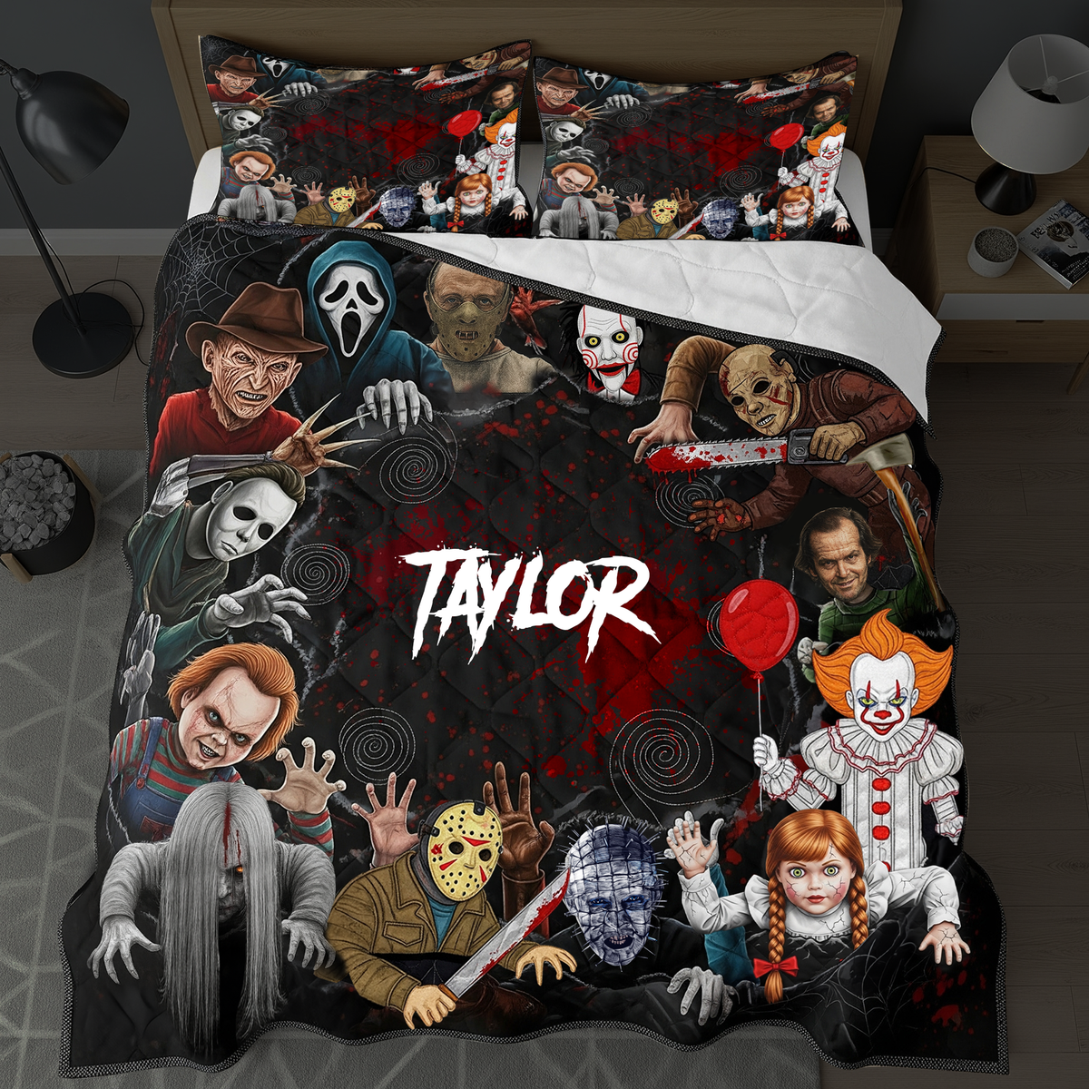 The Dead Rising Quilt Bed Set - Personalized Gifts For Horror Fans 02QHLU110825-Homacus