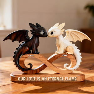 Dragons Couple Acrylic Plaque - Personalized Gifts For Couple 03hytn060126