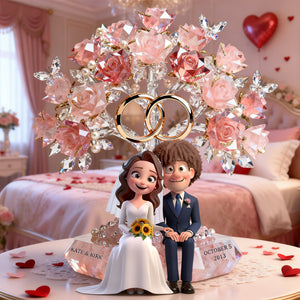 Wedding Couple Acrylic Plaque - Personalized Gifts For Couples 01natn221225-Homacus