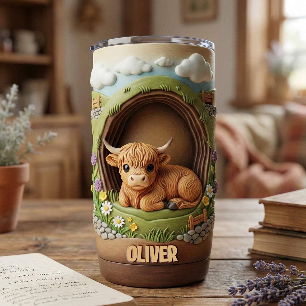 Highland Cow Tumbler - Personalized Gifts For Highland Cow Lovers 05kimg271225-Homacus