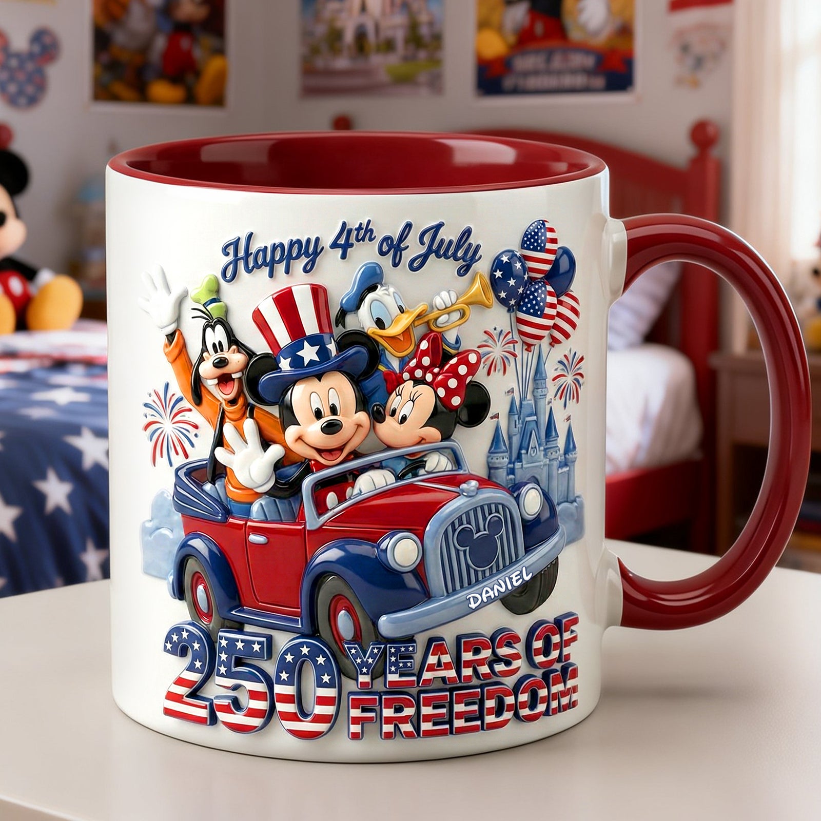 Celebrate USA’s 250th Anniversary Coffee Accent Mug- Personalized Gifts For Patriots 01PALU230226-Homacus