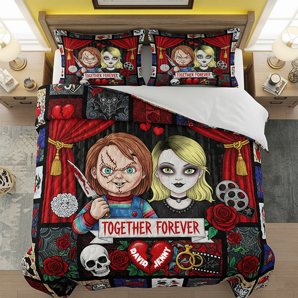 Horror Quilt Bedding Set Special Line Personalized Gifts For Couple 01hutn090825-Homacus