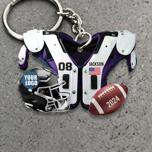 Personalized Gifts For Football Lover Keychain 02HUDT231224-Homacus