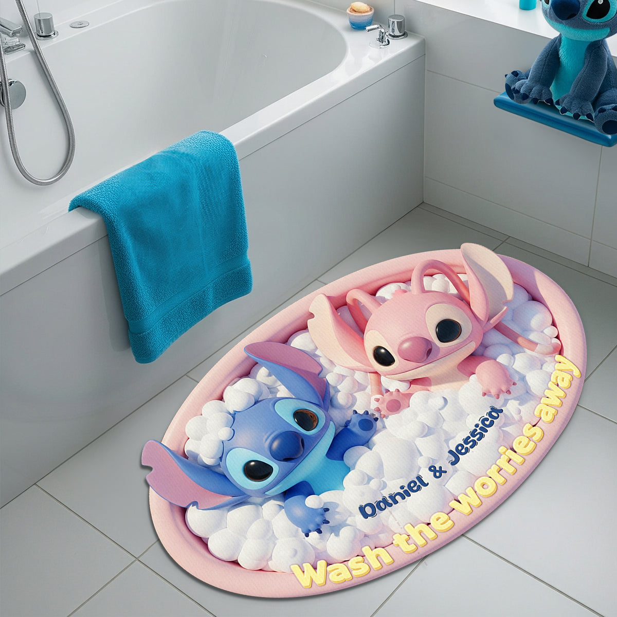 Tropical Alien Couple Doormat - Personalized Gifts For Couple 04PLU140825-Homacus