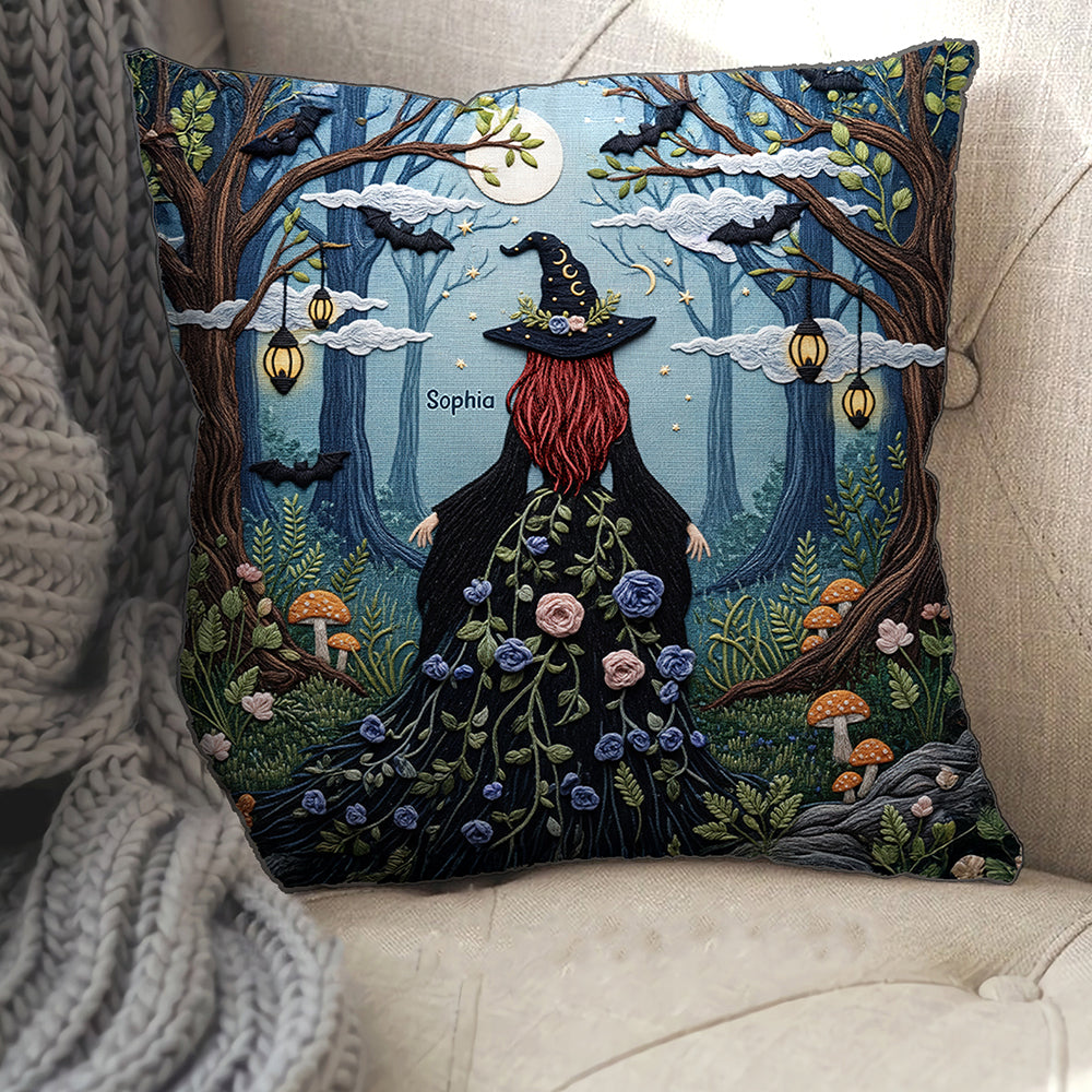 Forest Witch Pillow – Personalized Gifts for Witch Lovers 01naqn130625-Homacus