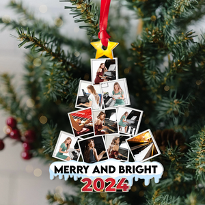 Piano Custom Photo Acrylic Christmas Ornament 02HUPU270924 ct141124-Homacus