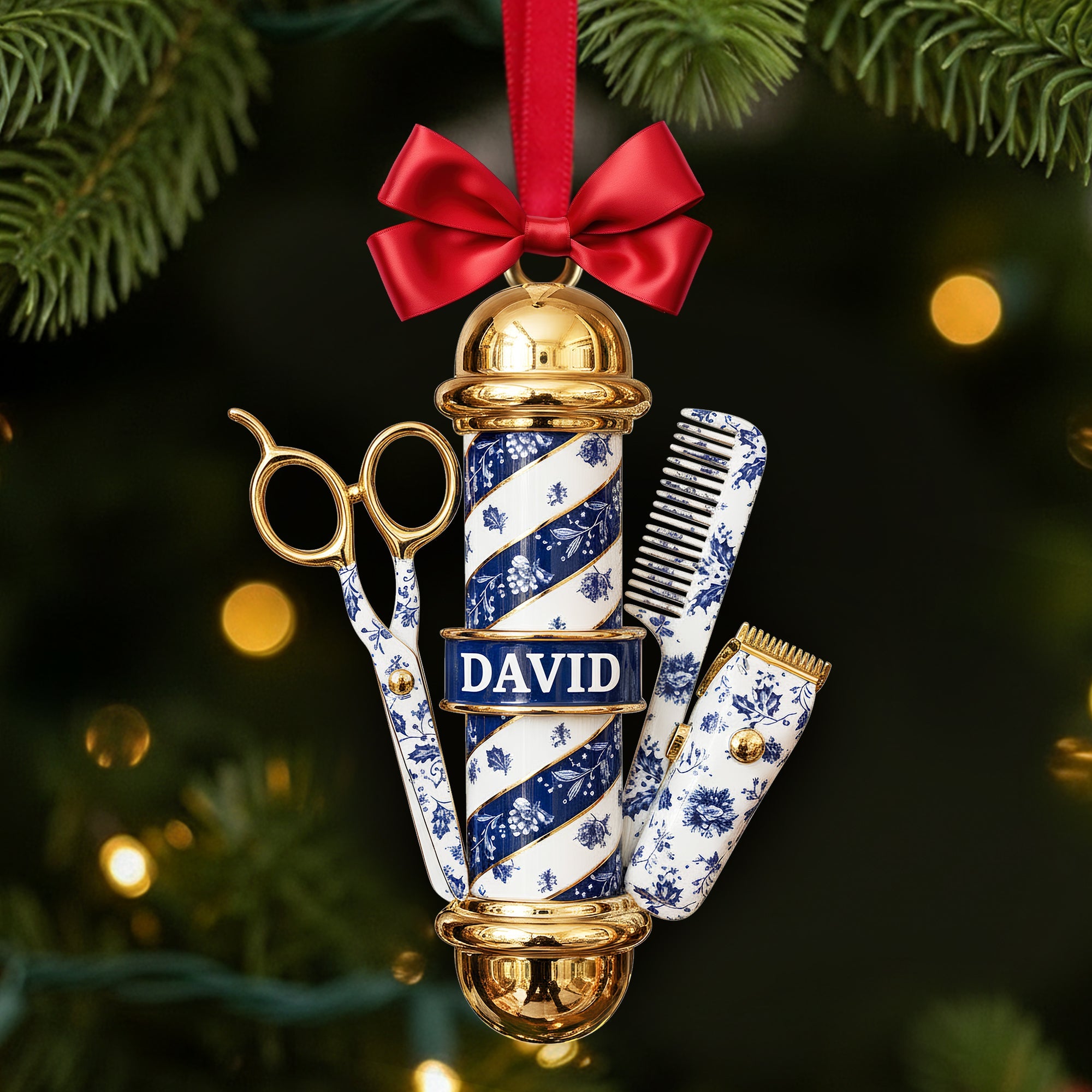 Barber's Essentials Ornament - Personalized Gifts For Barber 01PGLU111025-Homacus