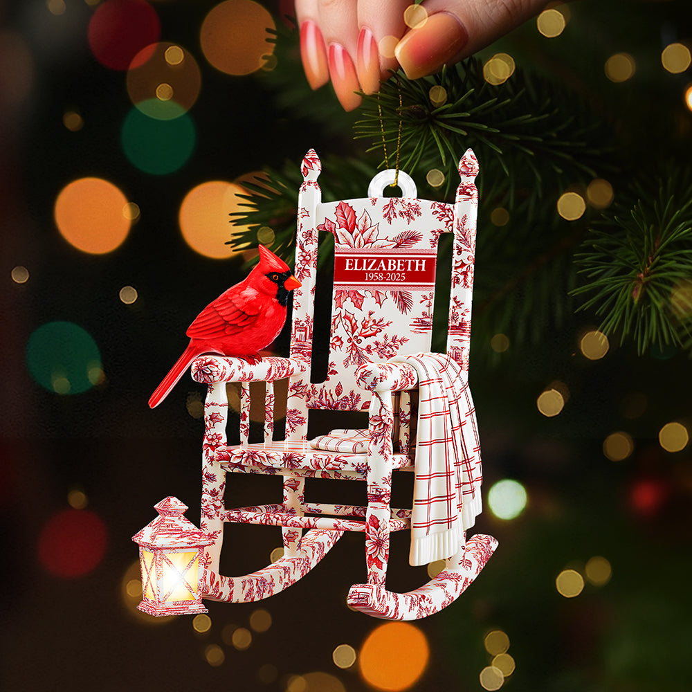 Heaven Cardinal Toile de Jouy Ornament - Personalized Gifts For Loved Ones 04pgta060925-Homacus