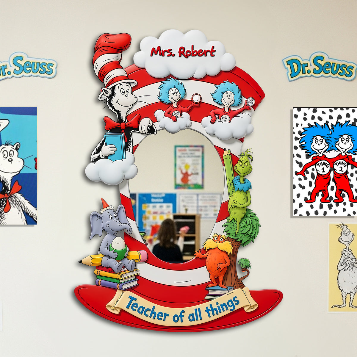 Whimsical Classroom Characters Mirror - Personalized Gifts For Teachers 06TGLU250725-Homacus