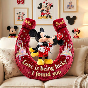 Romantic Kissing Couple Pillow - Personalized Gifts For Couples 04OHMG121225-Homacus