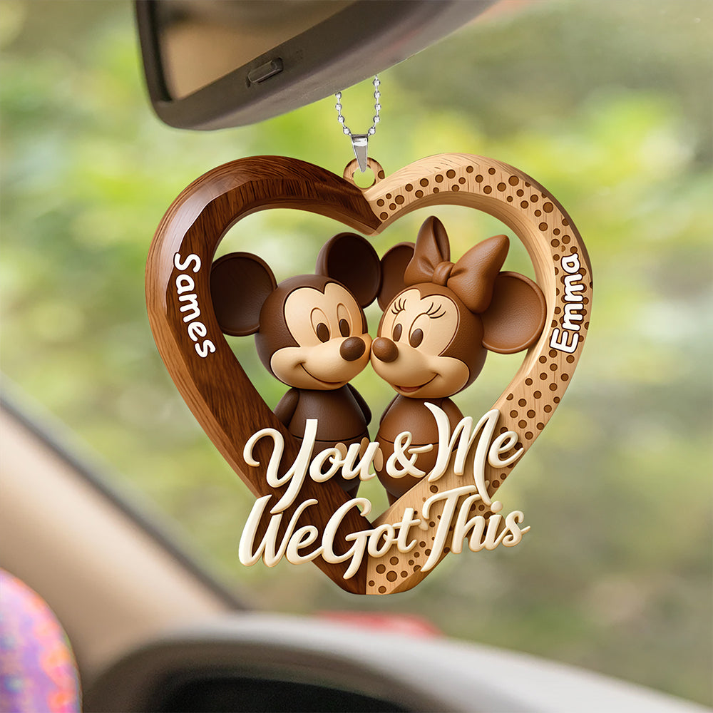You And Me We Got This Car Ornament Personalized Gifts For Couple 04HYDT090126-Homacus