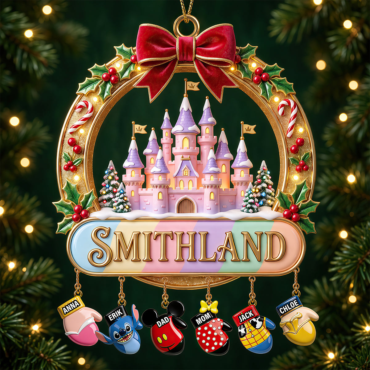 Gloves Family Christmas Ornament - Personalized Gifts For Family 01nadt080926