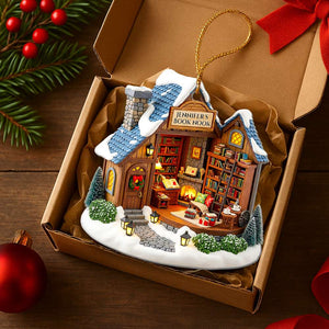 Book Nook Christmas Ornament Personalized Gifts For Book Lovers 01PGDT080825-Homacus