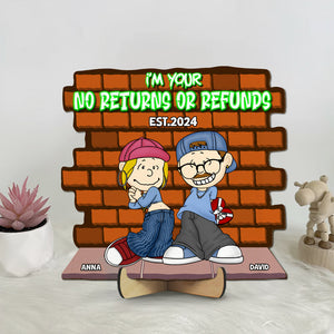 Personalized Gifts For Couple Wood Sign 03katn271224hg I'm Yours No Returns Or Refunds-Homacus