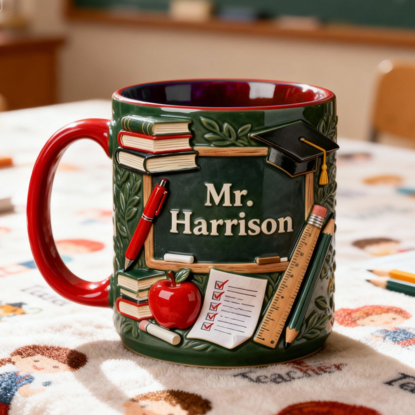 Teacher Appreciation Accent Mug - Personalized Gifts For Teachers 03hymg070126-Homacus
