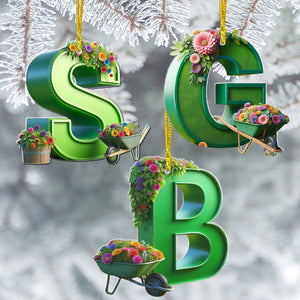 Custom Alphabet Letter Gifts For Garden Lovers Christmas Ornament 04ohtn191024-Homacus