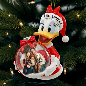 Joyful Christmas Family Ornament - Personalized Custom Photo Gift For Family 05PGLU051125-Homacus