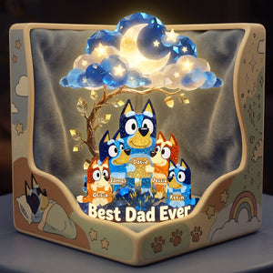 The Azure Heeler Dad Acrylic Light Box - Personalized Gifts For Dad 05TYTA120526-Homacus