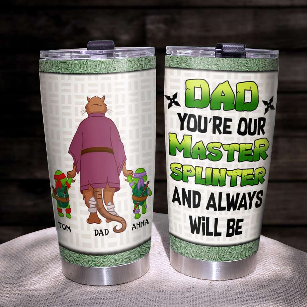Personalized Gifts For Dad Tumbler Our Master Dad-Homacus