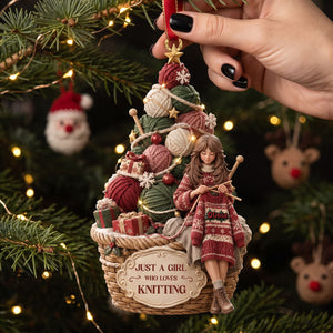Balls Of Yarn Christmas Ornament - Personalized Gifts For Knitting Lovers 02TTTA190926
