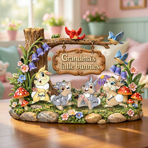 Grandma's Bunnies Acrylic Plaque - Personalized Gifts For Grandma Plaque 07TYLU170326-Homacus