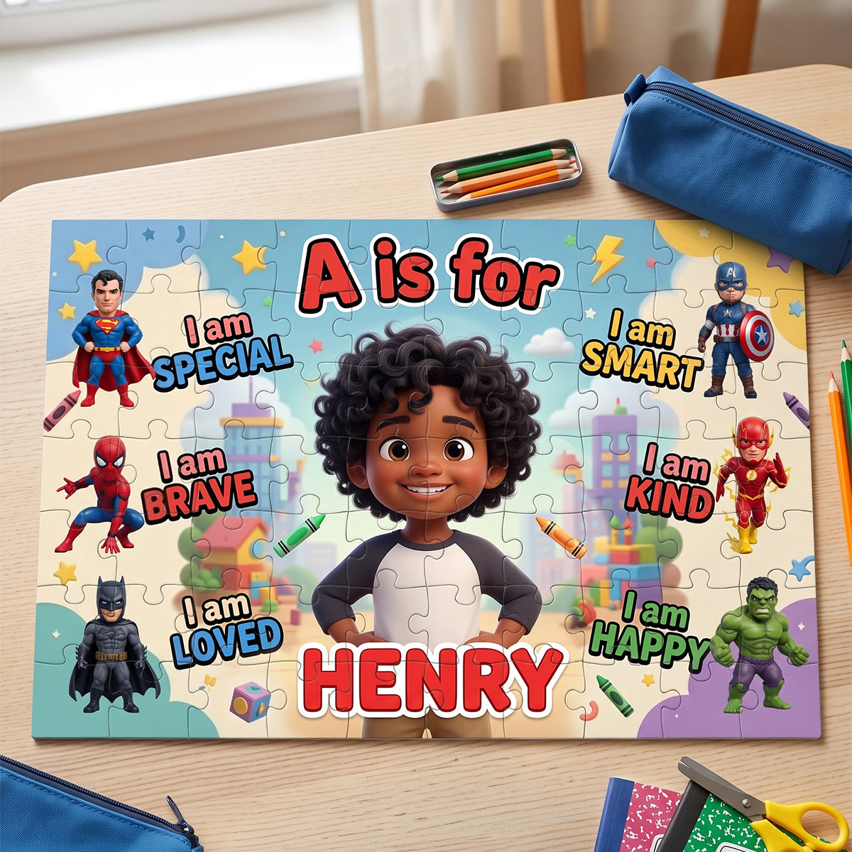 Happy Memories Jigsaw Puzzle - Custom Photo Gifts For Kids 02NATN060726-Homacus