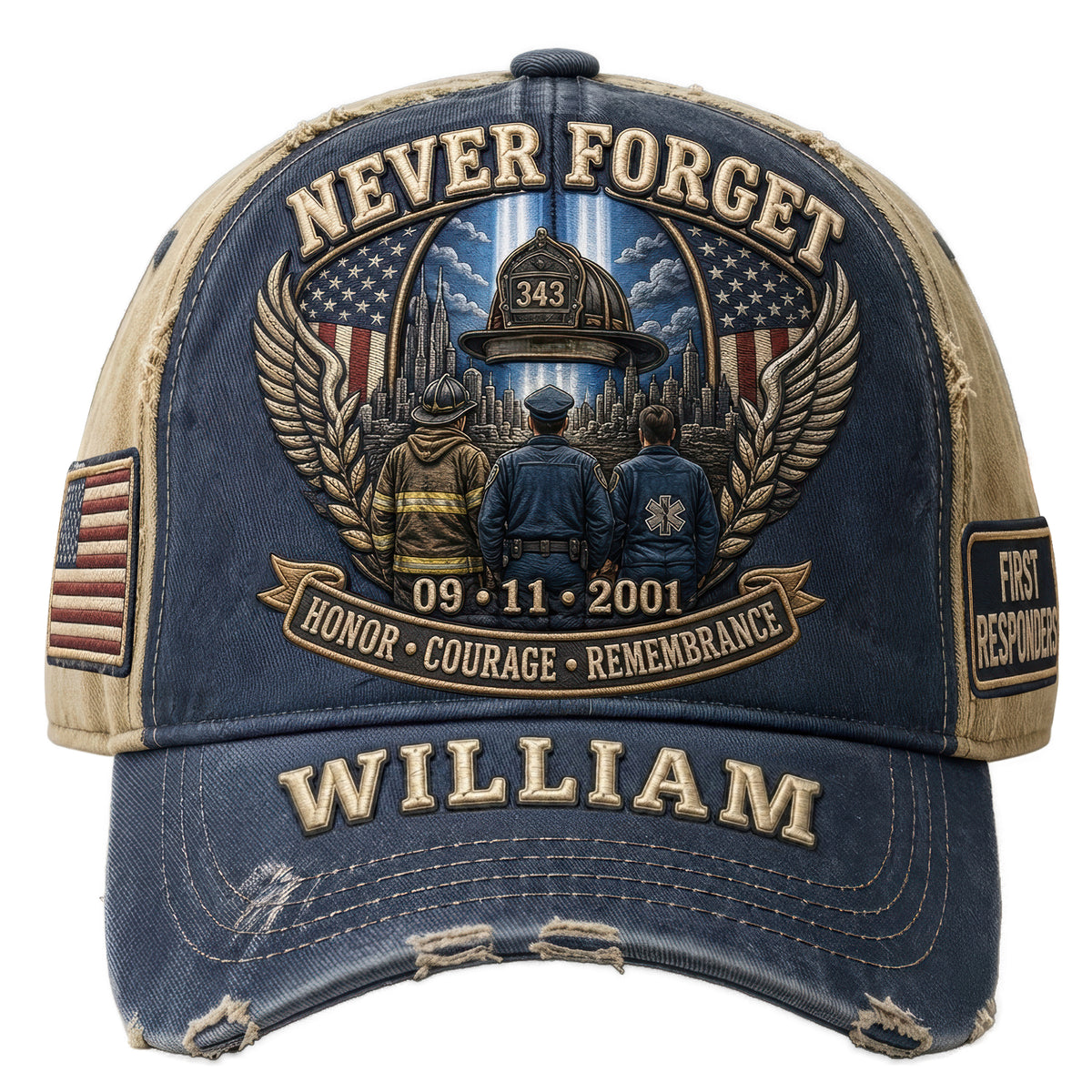 9/11 Memorial Personalized Classic Cap – Honor The Fallen, Never Forget 04tyqn310726-Homacus