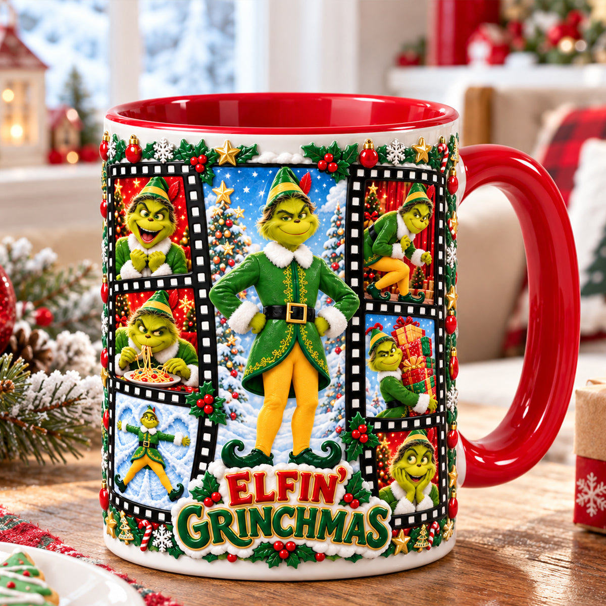 Naughty Pose Christmas Coffee Mug - Personalized Christmas Gifts 04PALU141026-Homacus