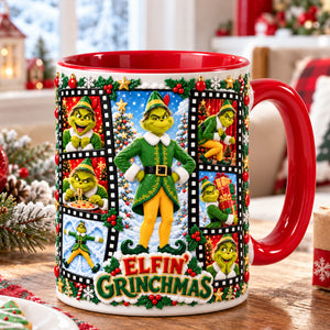 Naughty Pose Christmas Coffee Mug - Personalized Christmas Gifts 04PALU141026-Homacus