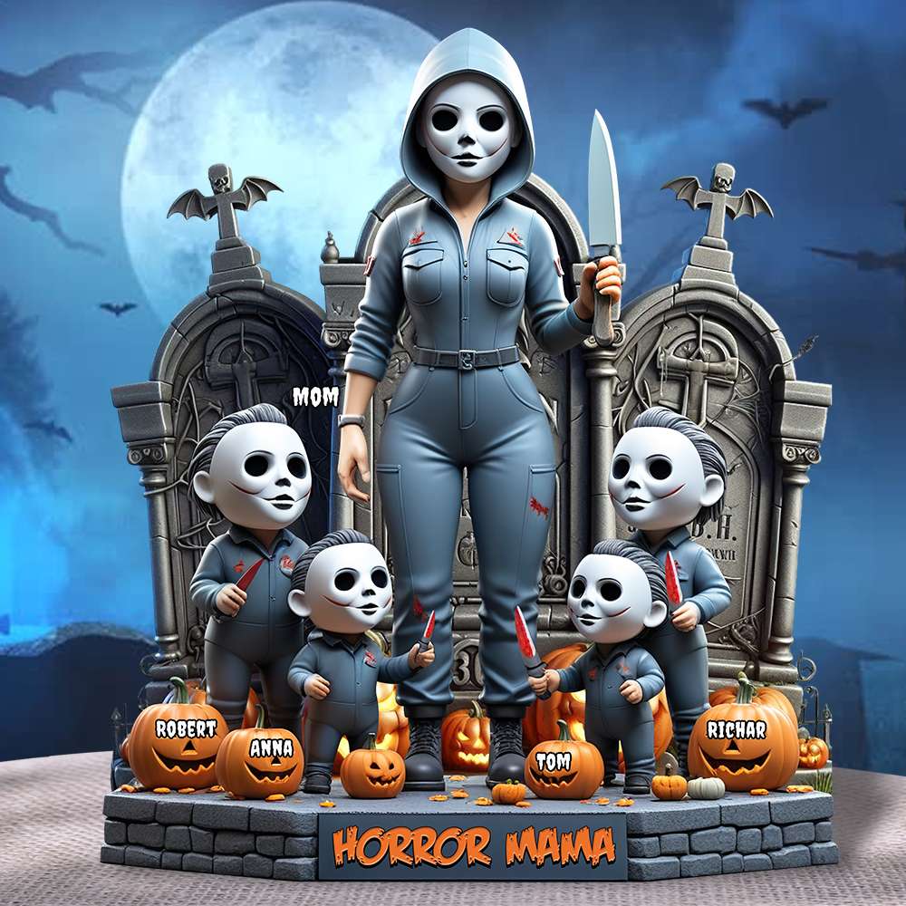 Personalized Gifts For Mom Acrylic Plaque, Horror Mom Slay 01QHDT120425-Homacus