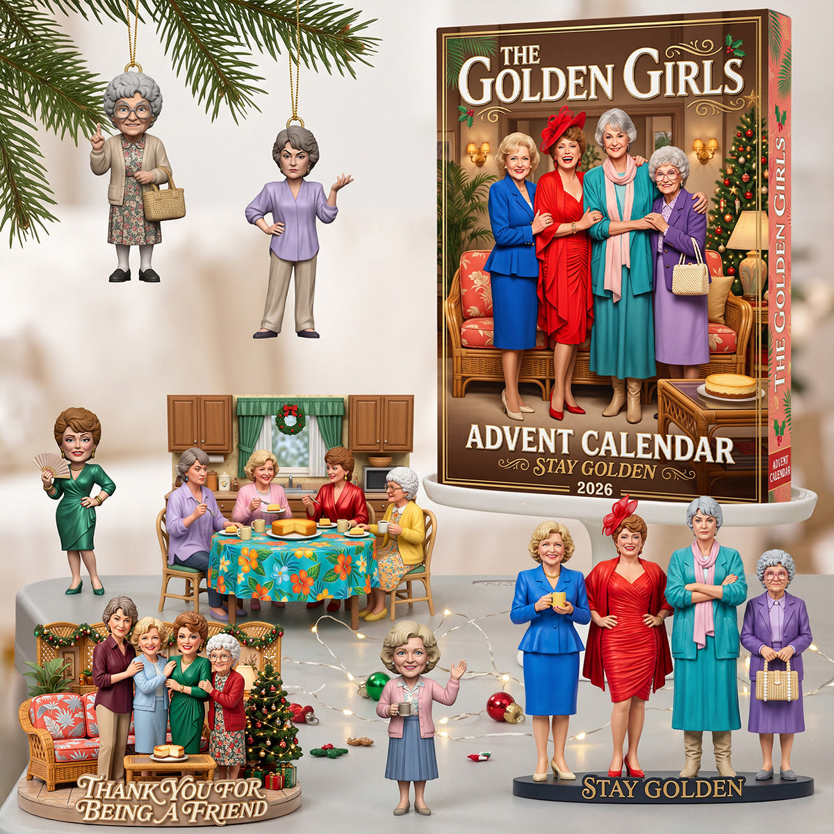 Cozy Holiday Ladies Friendship Calendar Blind Box - Personalized For TV Show Lovers 02NATA291026-Homacus