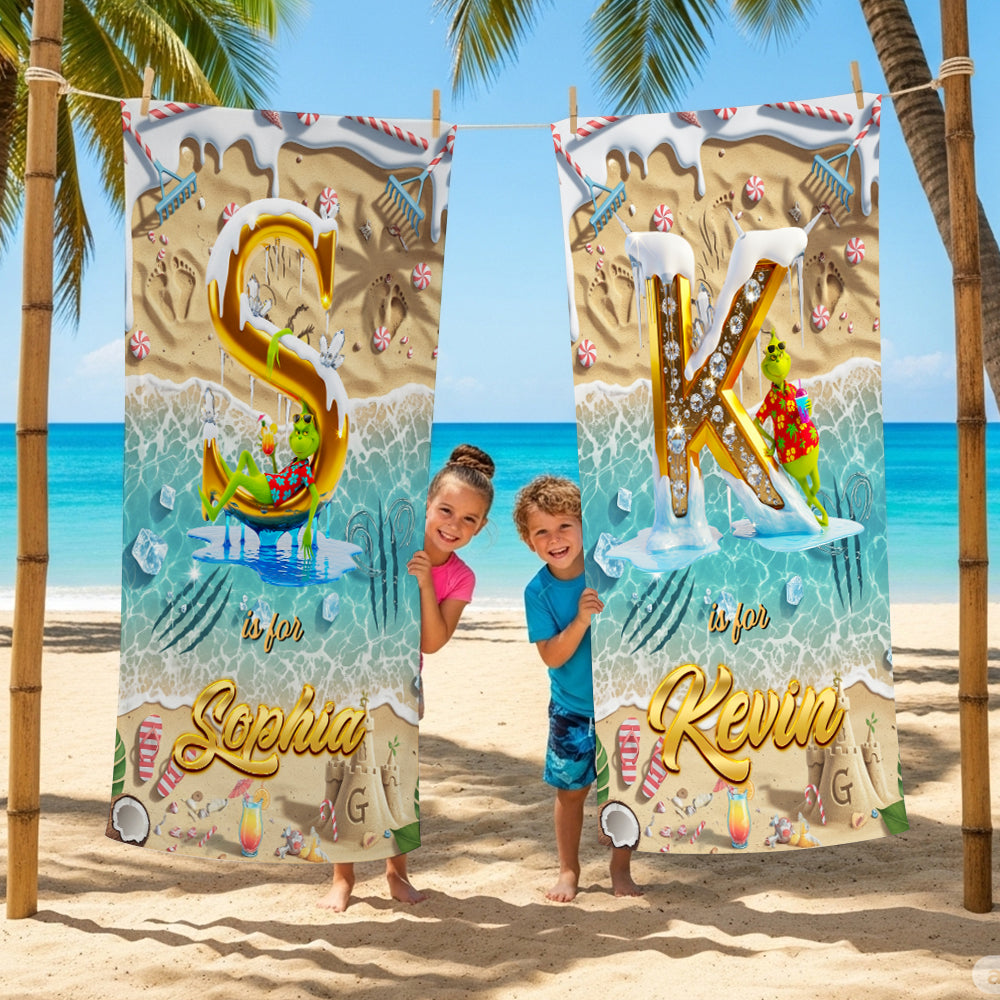 Beach Vibes Towel Personalized Gifts for Fans 01OHDT040825-Homacus