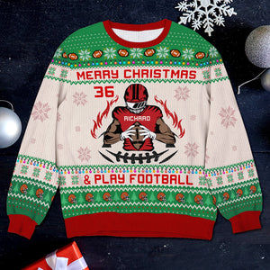 Personalized Gifts For American Football Lovers Ugly Sweater 01QNQN051024-Homacus