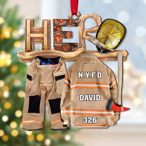 Personalized Gifts For Firefighter Christmas Ornament Firefighter Uniform 02ohpu121024-Homacus