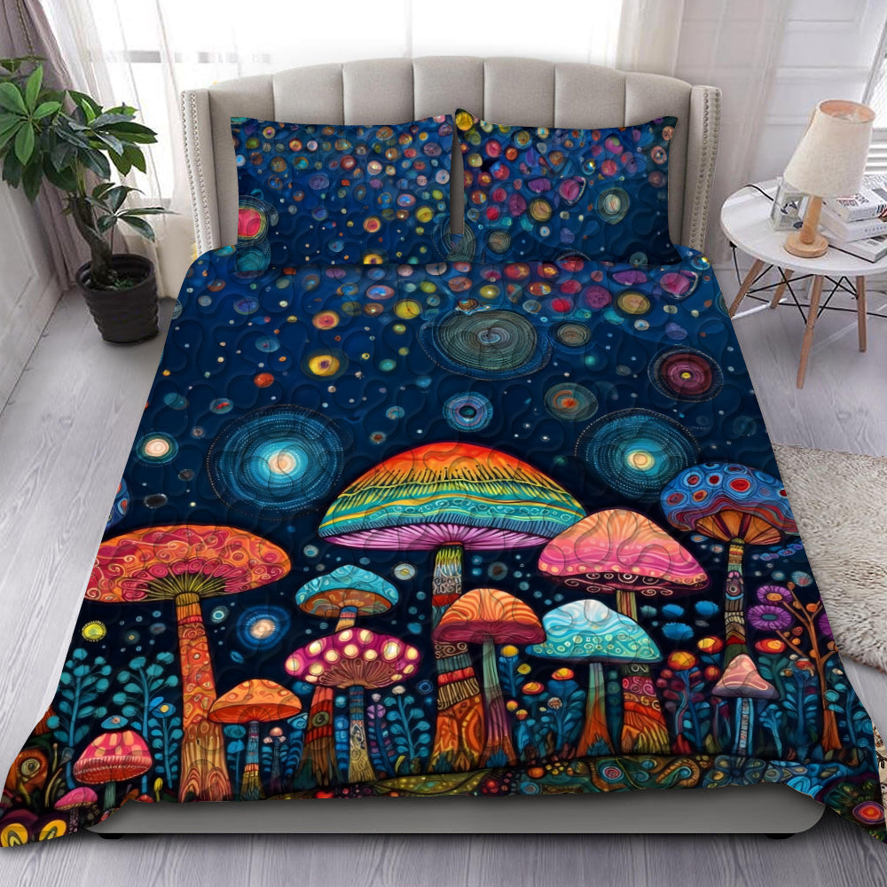 Colorful Mushroom Quilt Bedding Set Special Line 01TOMH171224-Homacus