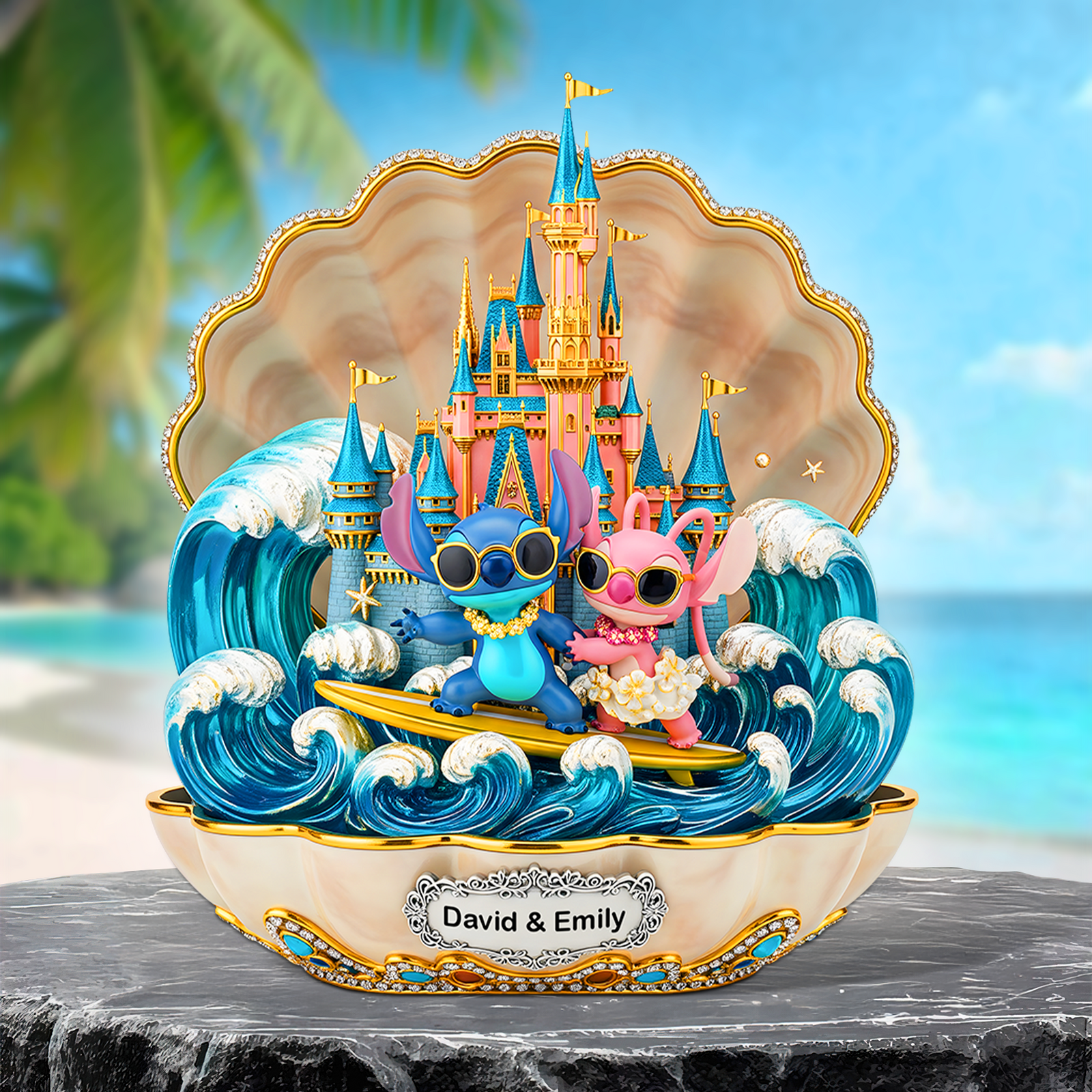 Summer Couple Acrylic Plaque - Personalized Gifts For Couple 04ohpu110625-Homacus