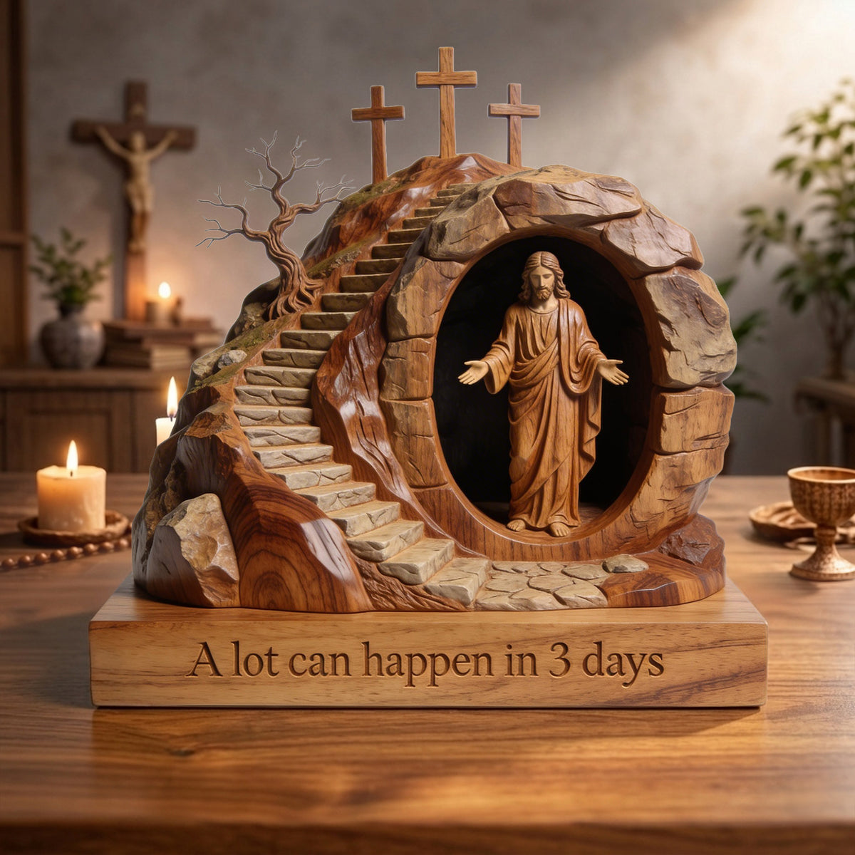 Jesus Easter Day Acrylic Plaque - Gifts For Jesus Lovers 03ohlu060326-Homacus