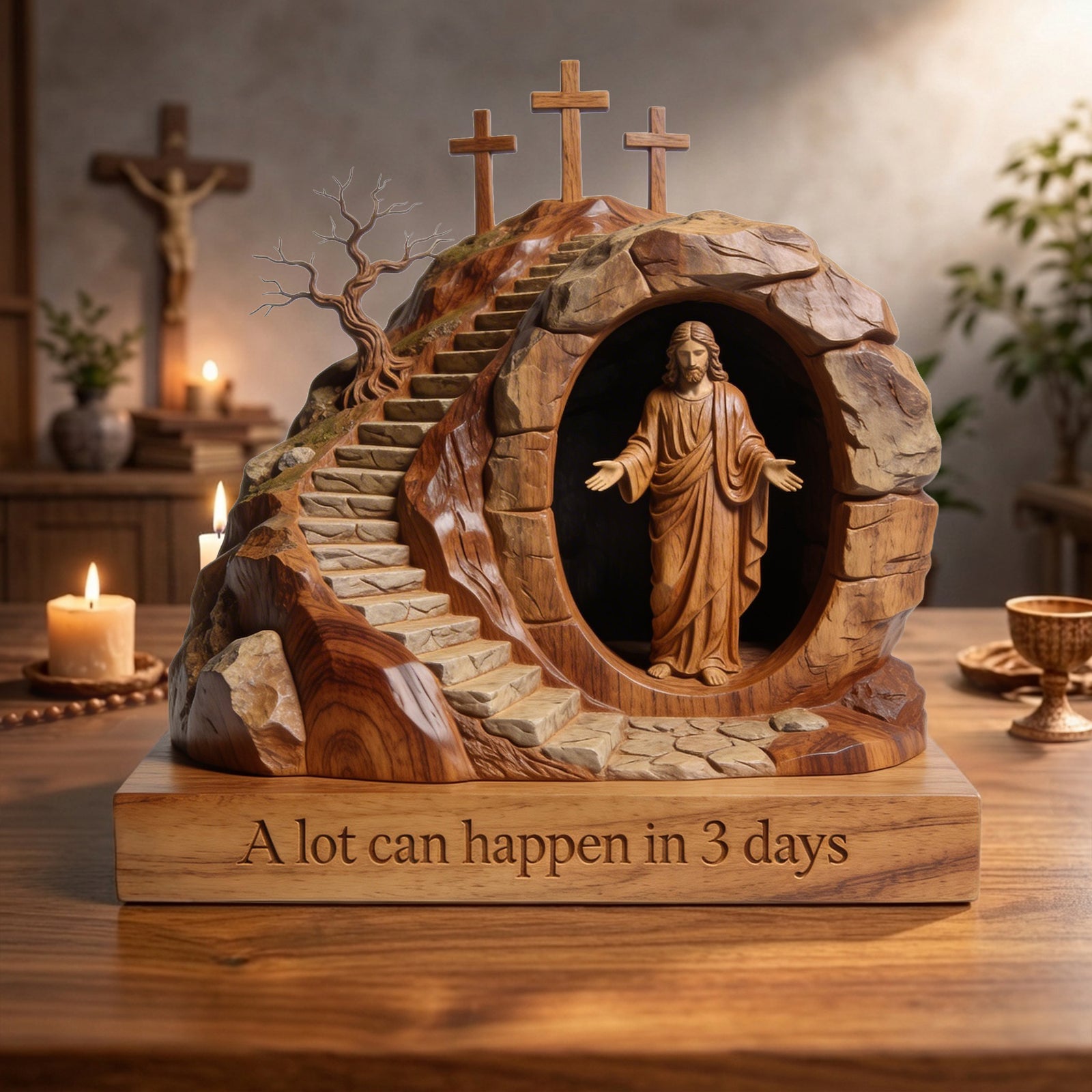 Jesus Easter Day Acrylic Plaque - Gifts For Jesus Lovers 03ohlu060326-Homacus
