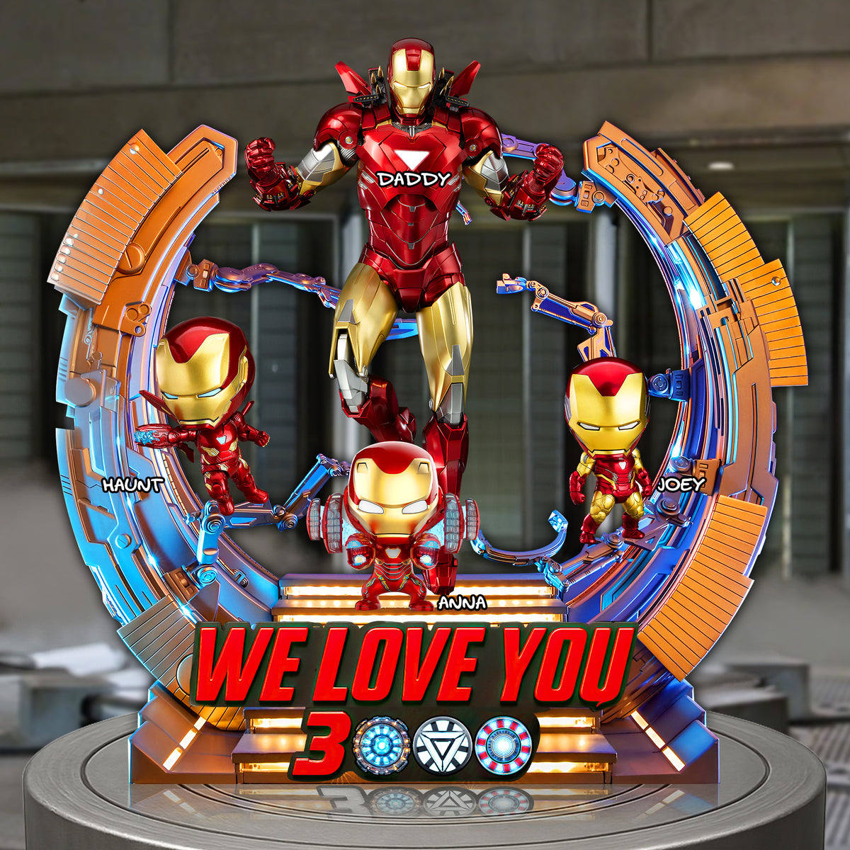 Iron Dad Plaque - Personalized Gifts For Dad 03hulu160525-Homacus