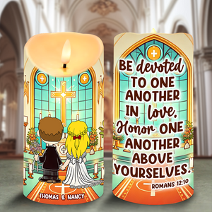 Personalized Gifts For Couple Led Candle Wedding In Church 01xqpu110125hg-Homacus