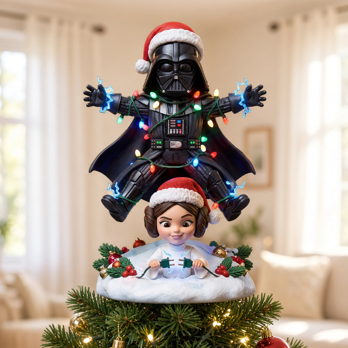 Funny Space Aliens Tree Topper - Personalized Christmas Gifts 01PATN051026-Homacus