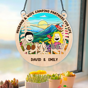 Personalized Gifts For Camping Couple Suncatcher Ornament 01kapu140125pa-Homacus