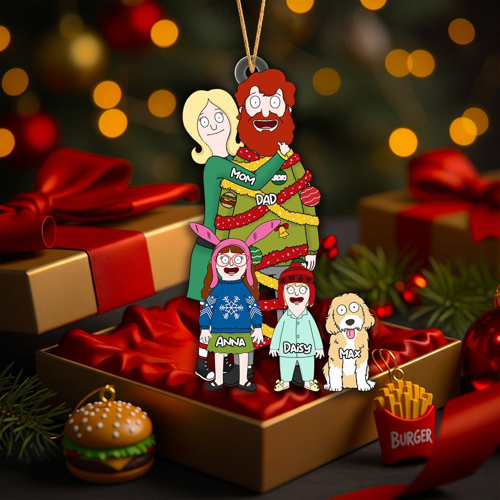 Personalized Gifts For Family Acrylic Ornament 041qhhu291124hg-Homacus