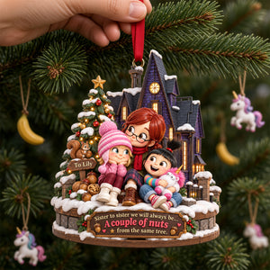 Tied Sisters Acrylic Ornament - Personalized Gifts For Sister 08QHLU221026-Homacus