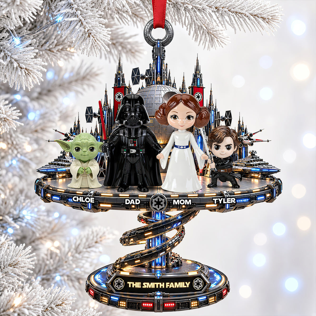 Our Galactic Family Christmas Ornament - Personalized Gifts For Family 05ohdt131026-Homacus