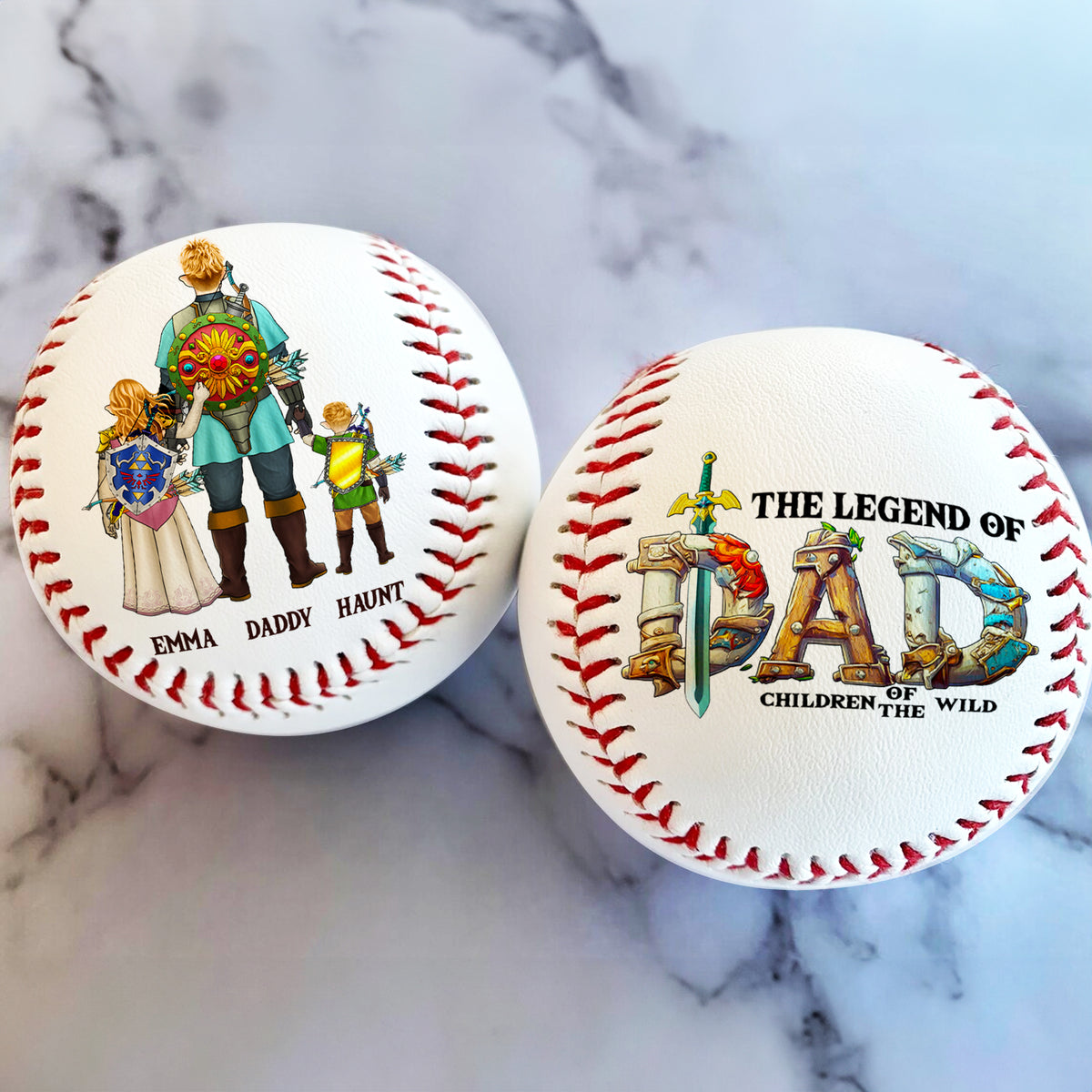 Personalized Gifts For Dad Baseball The Legend Of Dad 02HULU080425HG-Homacus