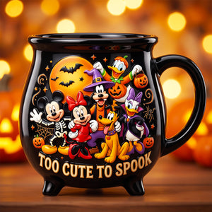 Cute Halloween Night Ceramic Cauldron Mug - Personalized Halloween Gifts 03pgdt220826